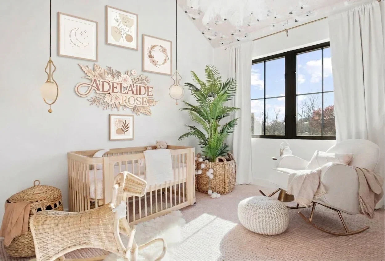 What Size Name Sign Looks Best in a Nursery?