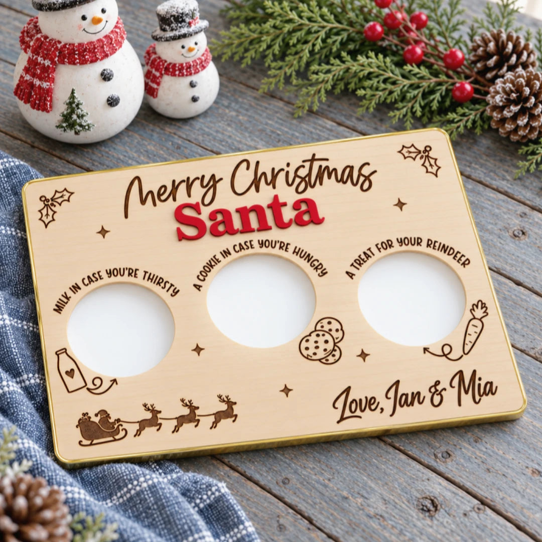 Personalized Engraved Christmas Eve Treat Tray