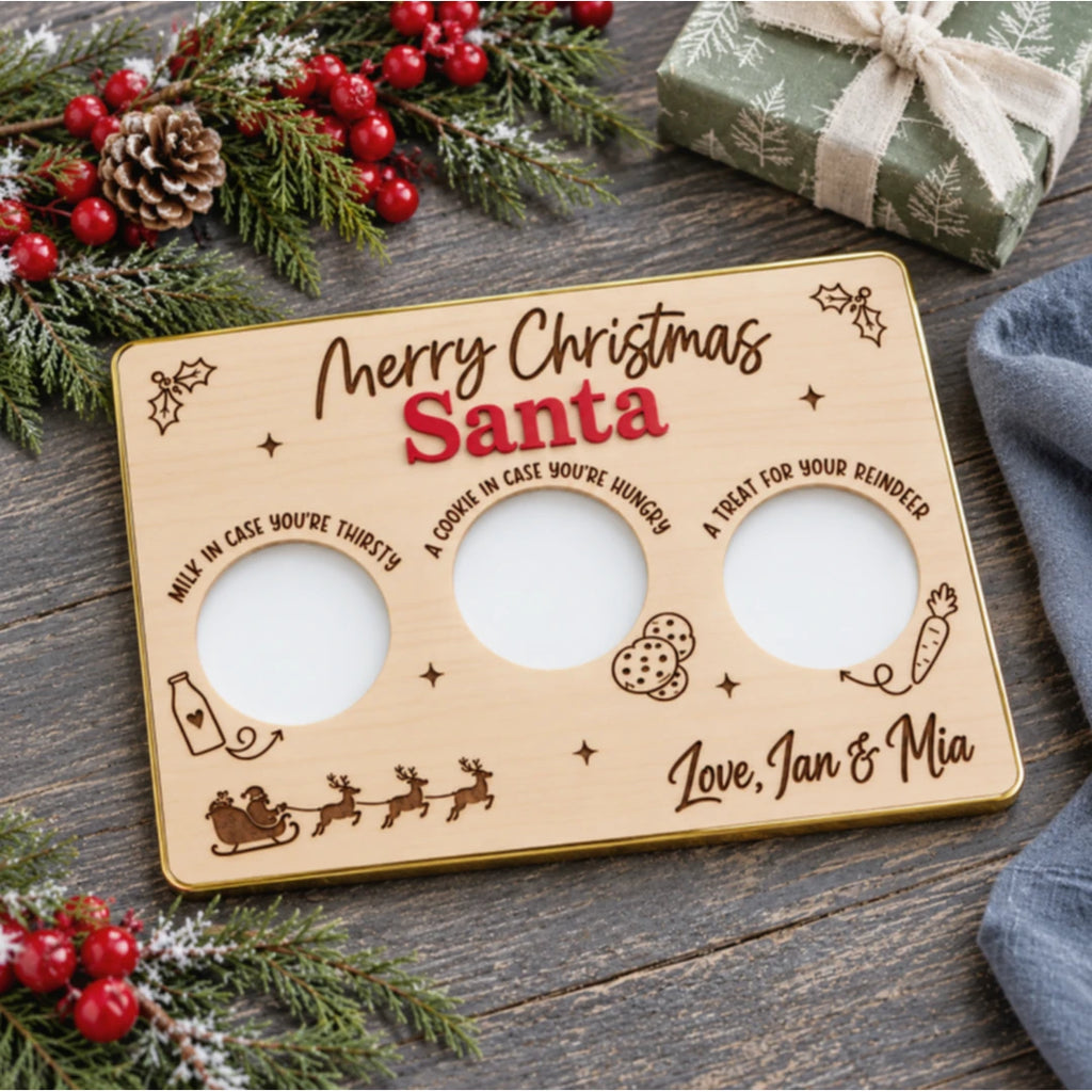 Personalized Engraved Christmas Eve Treat Tray