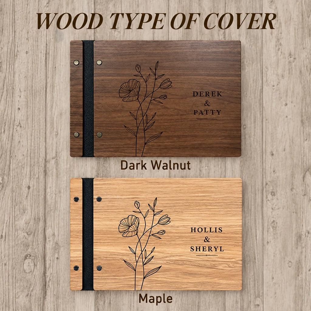 Dark Walnut and Maple wooden cover guide