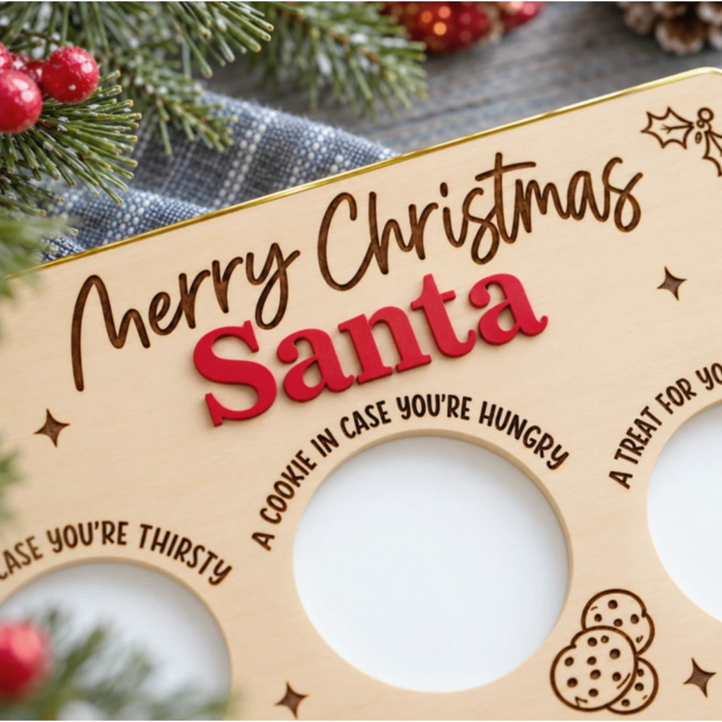 Personalized Engraved Christmas Eve Treat Tray