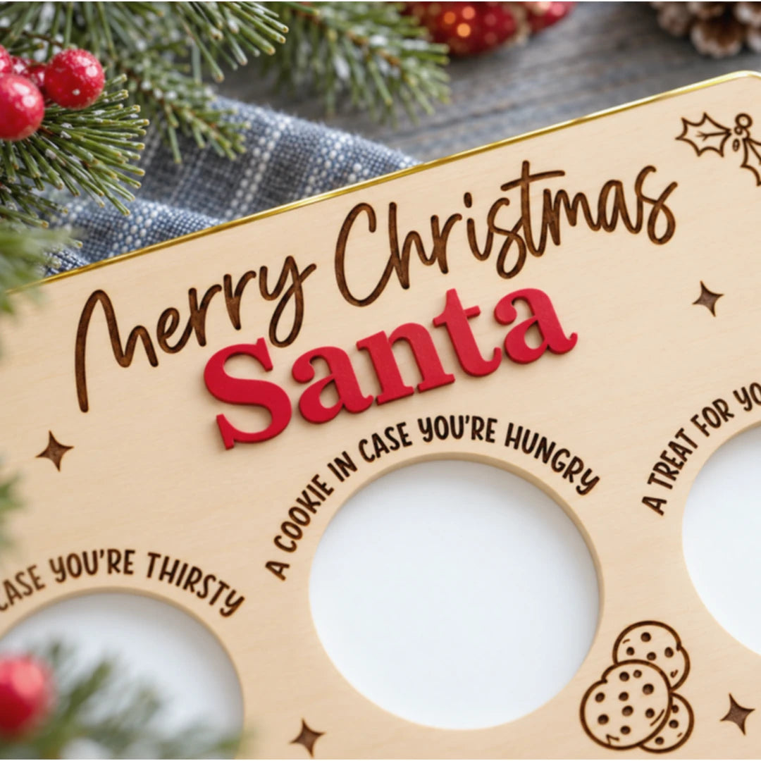 Personalized Engraved Christmas Eve Treat Tray