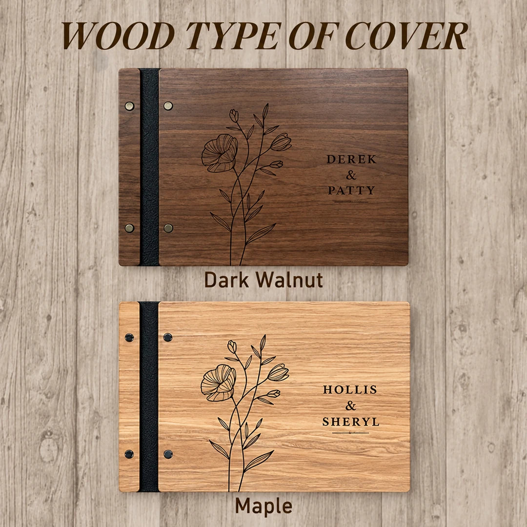 Dark Walnut and Maple wooden cover guide