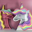 Tirelire licorne personnalisée | Arc-en-ciel stellaire