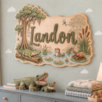 Swamp Animals Nursery Name Sign | Bayou Decor