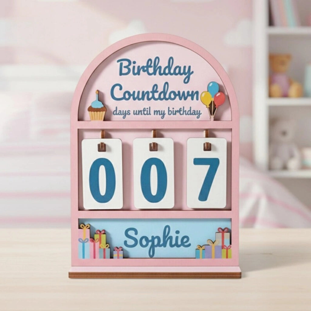 Personalized Birthday Countdown Board