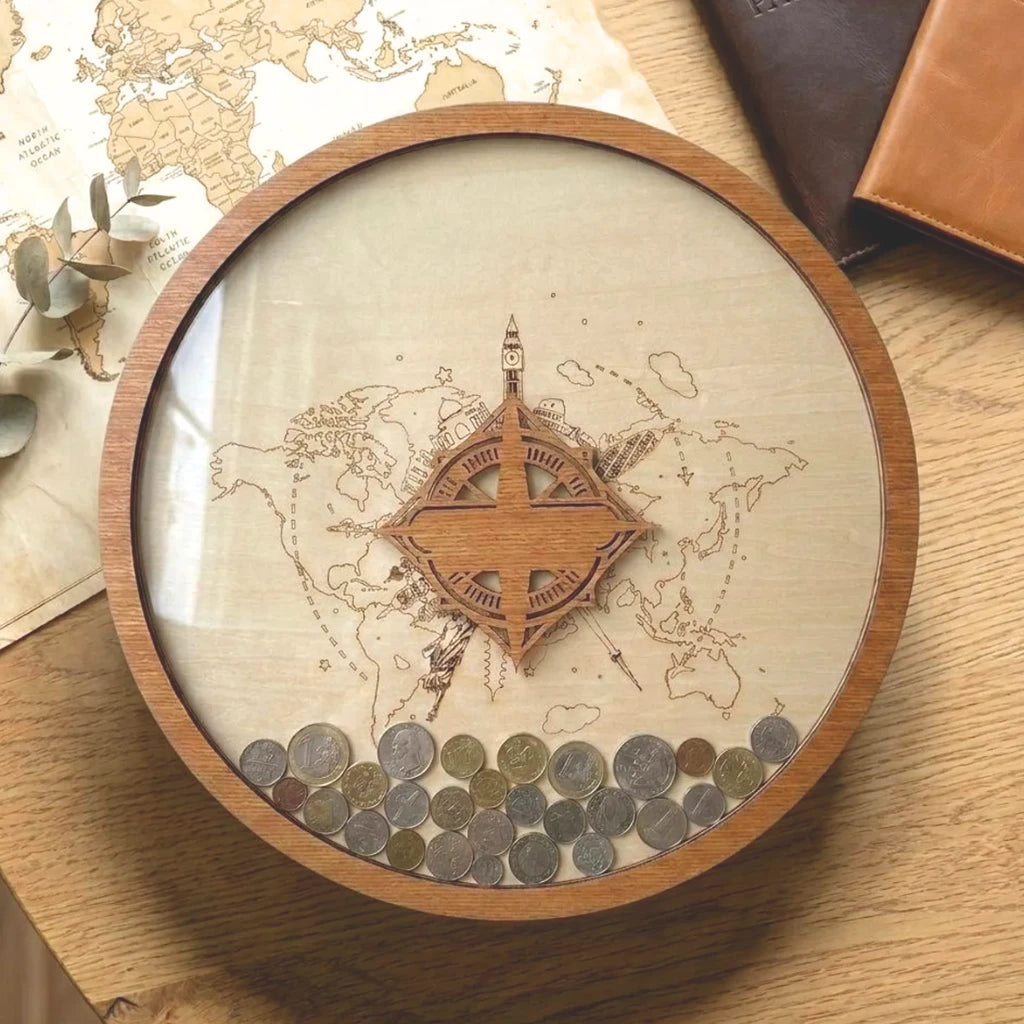 Tirelire Carte du Monde | Gravable