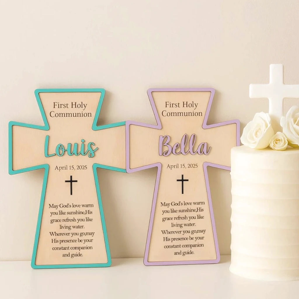 First Communion Personalized Cross for Kids