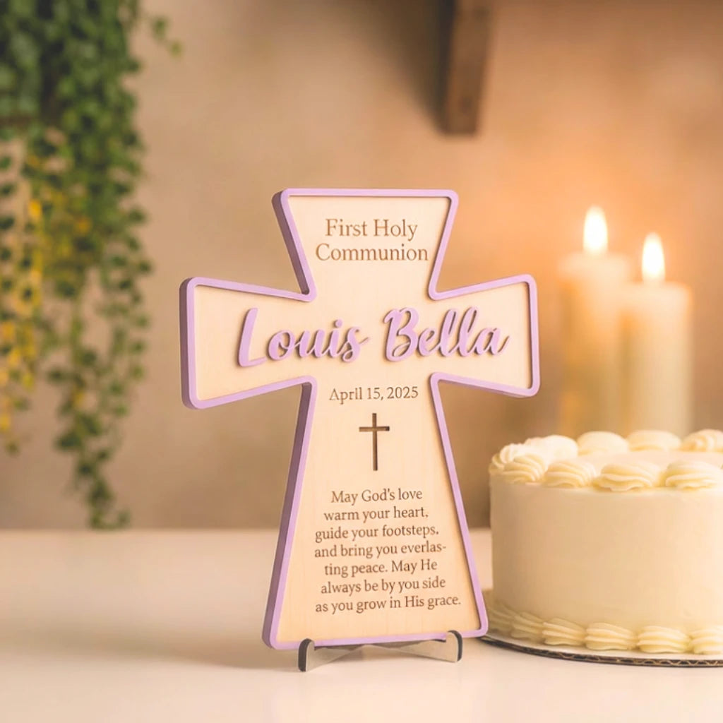 First Communion Personalized Cross for Kids