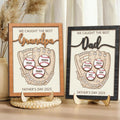 Baseball Dad With Kids Name Sign