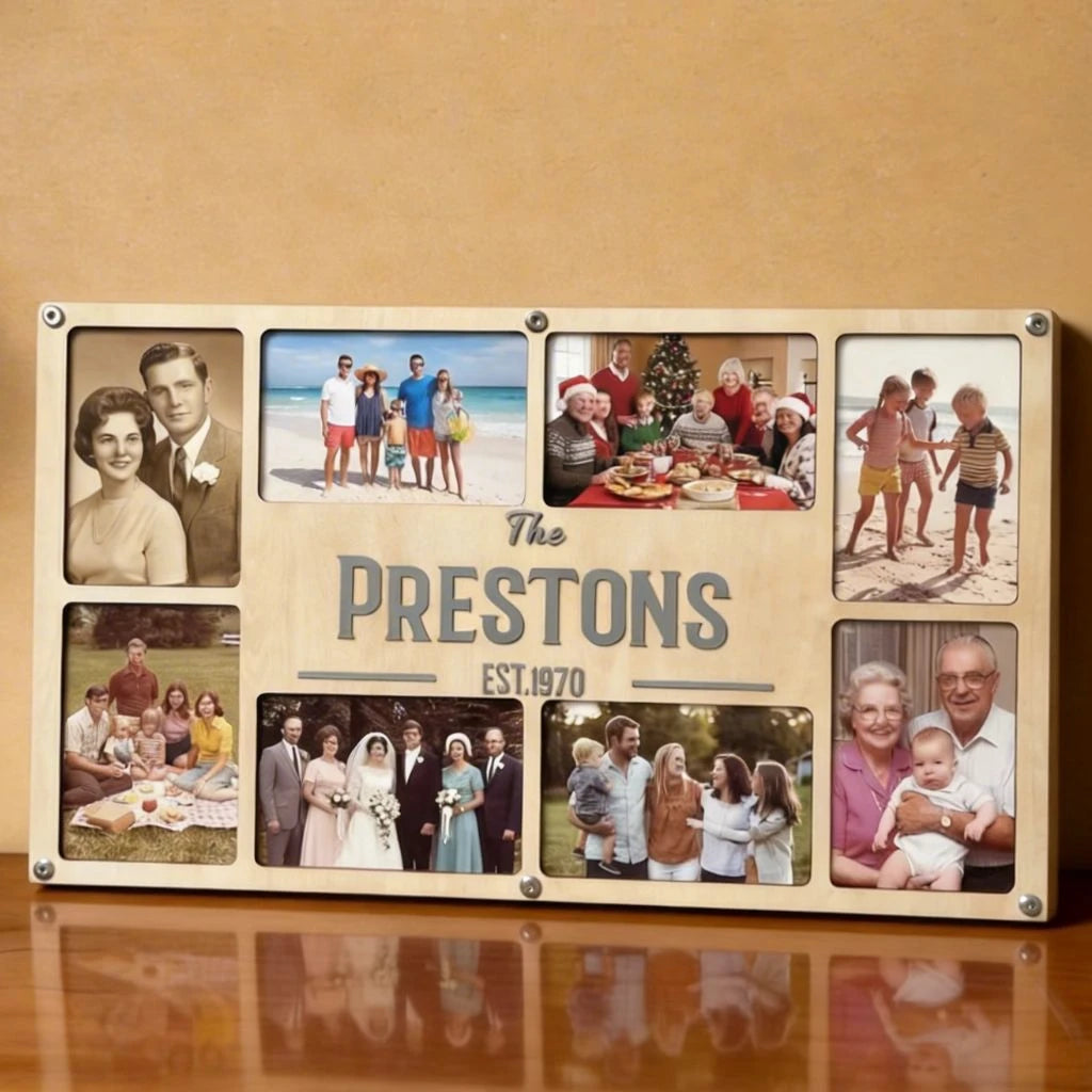 Family Name Collage Frame