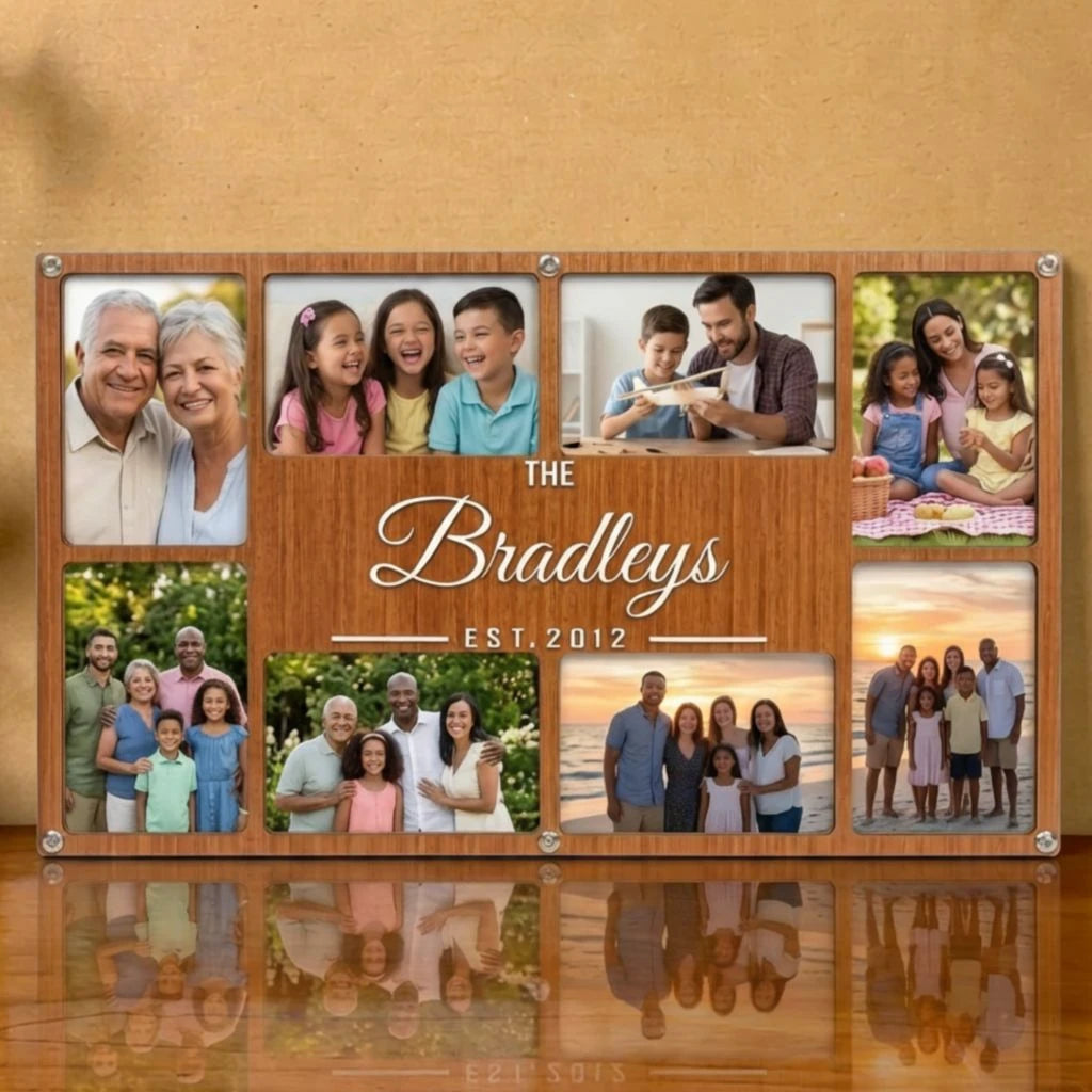 Family Name Collage Frame