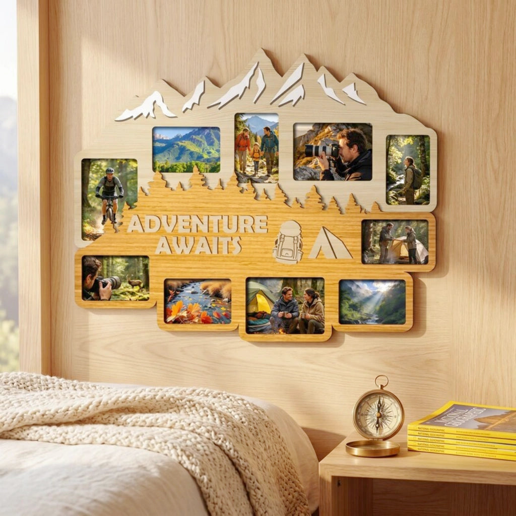 Adventure Awaits Travel Collage Frame
