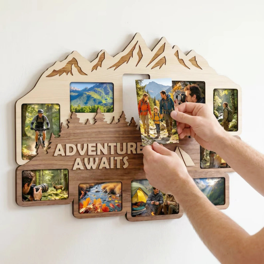 Adventure Awaits Travel Collage Frame