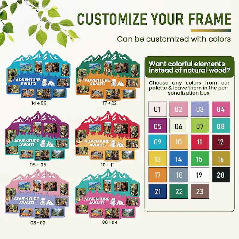 Adventure Awaits Travel Collage Frame