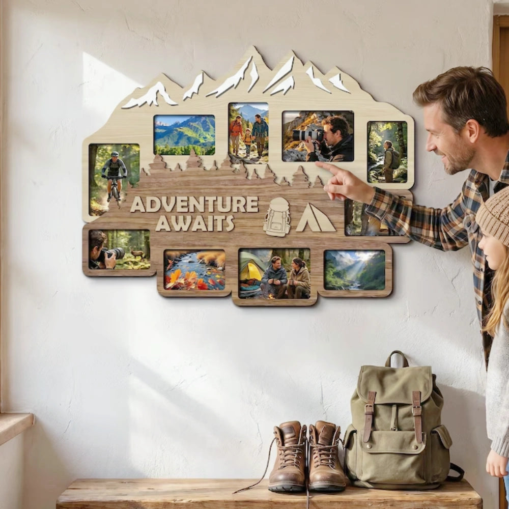 Adventure Awaits Travel Collage Frame