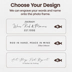 Custom Wood Fishing Photo Collage | Gift for Dad