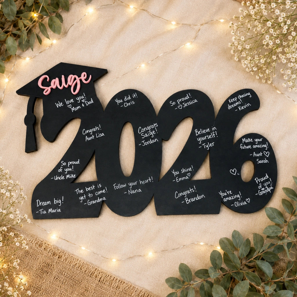 Personalized Graduation Guestbook Alternative