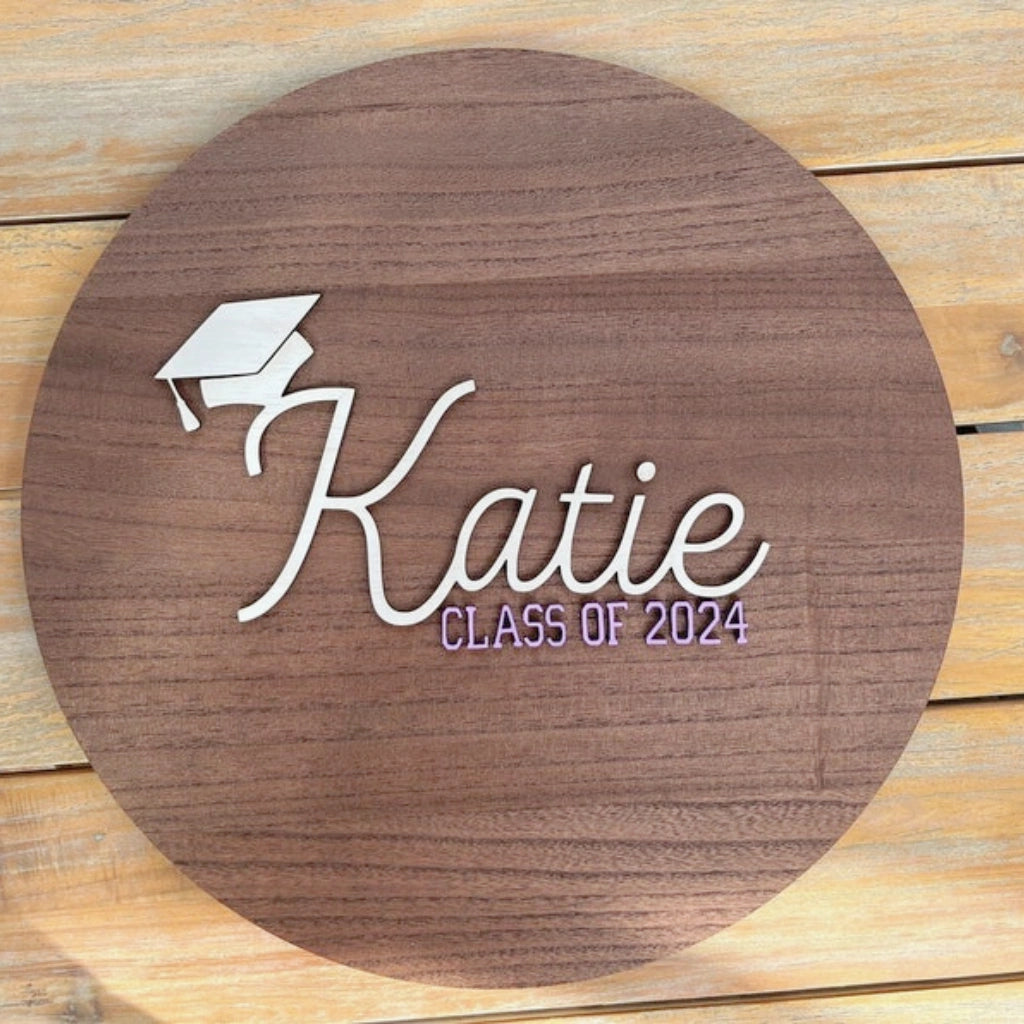 Wood Signature Sign for Graduation Party
