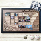 MLB Stadium Tracker Photo Frame