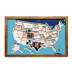 USA-Fotokarte aus Holz