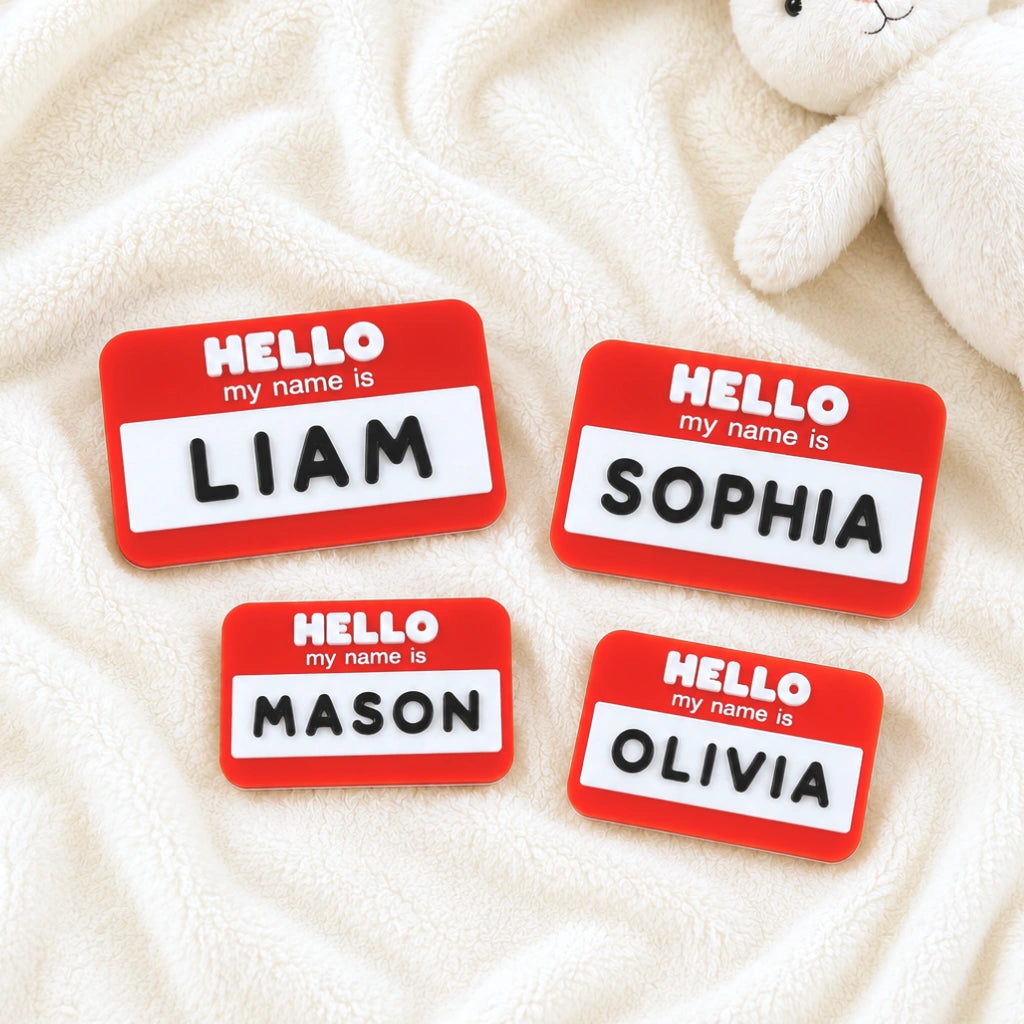 Custom Hello My Name Magnet for School