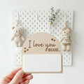 I Love You Dry Erase Magnetic Sign | Reusable Note