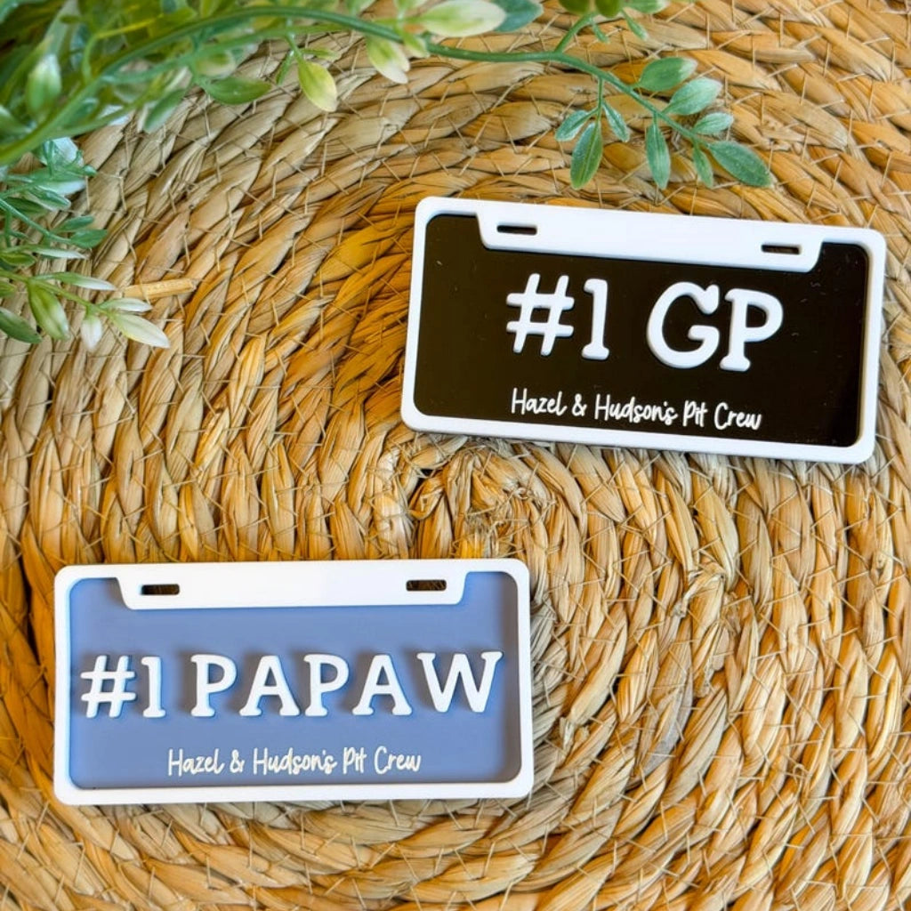 Personalized Dad Magnet with Kids Name