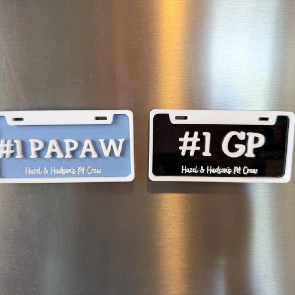 Personalized Dad Magnet with Kids Name