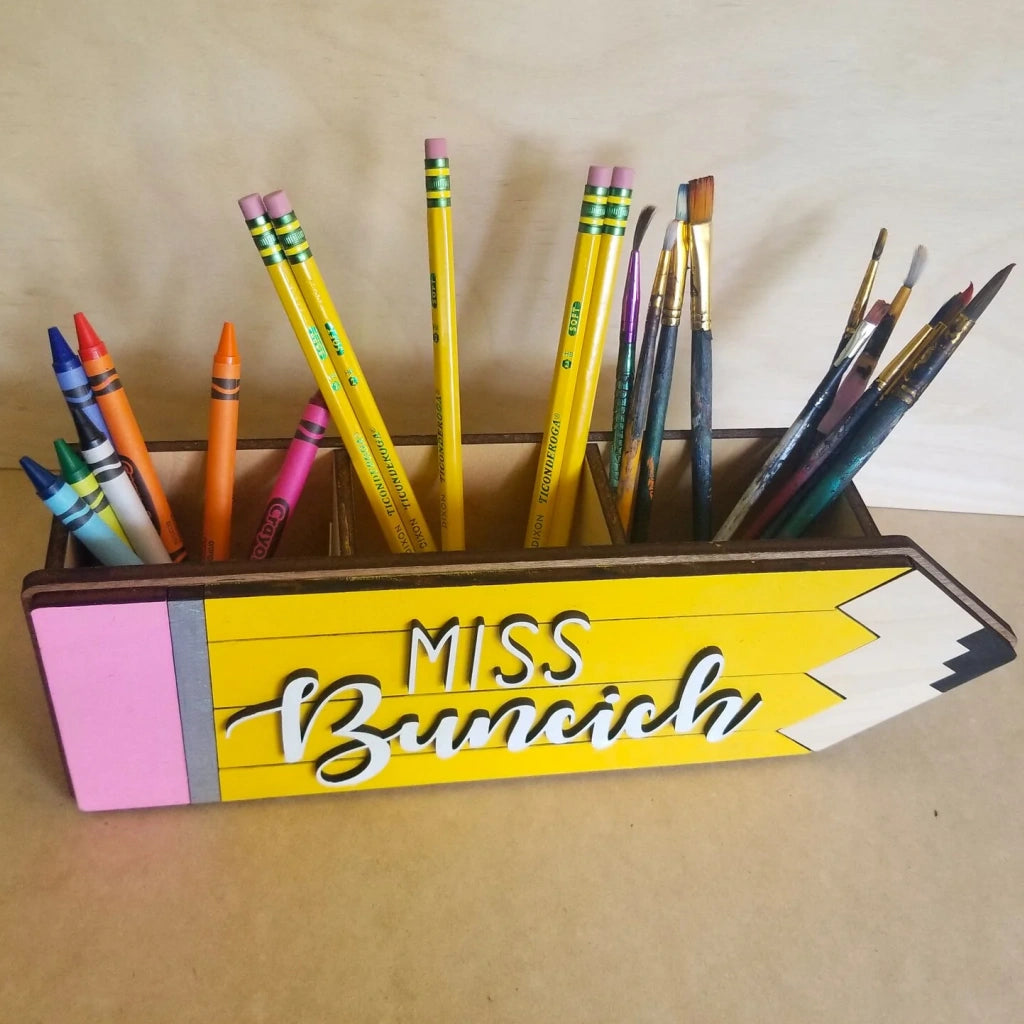 Custom Teacher Name Pencil Holder