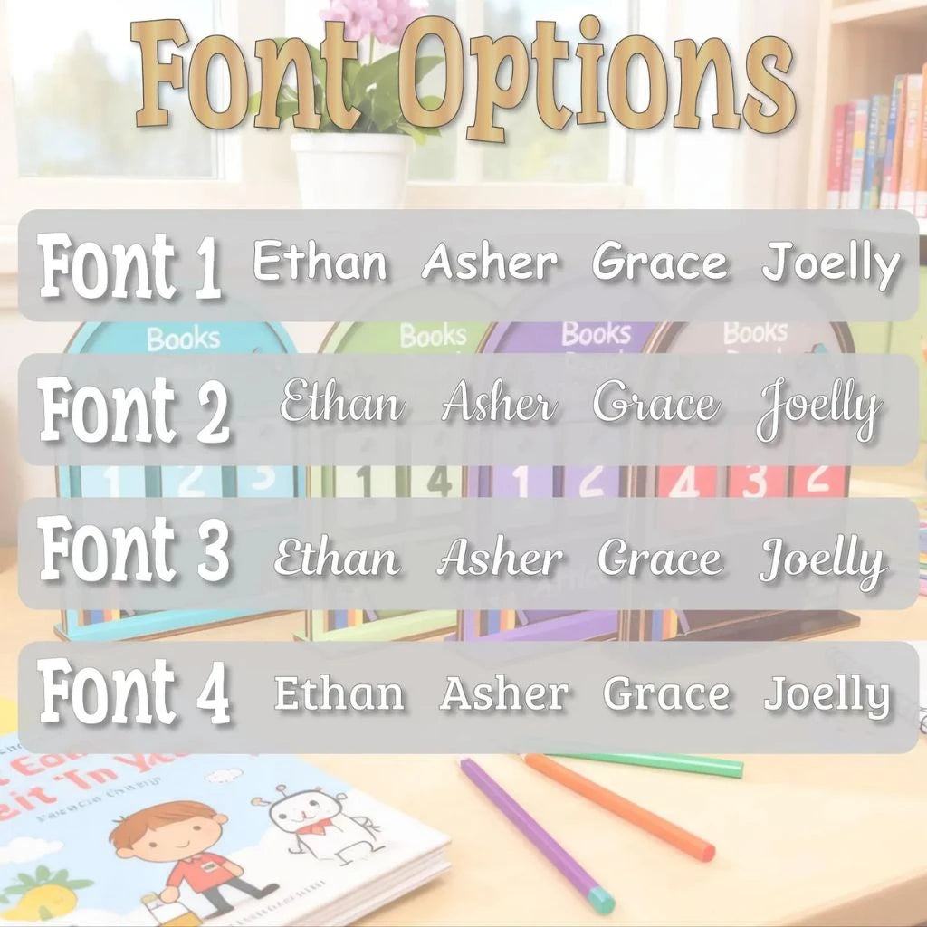 Wooden Books Read Tracker