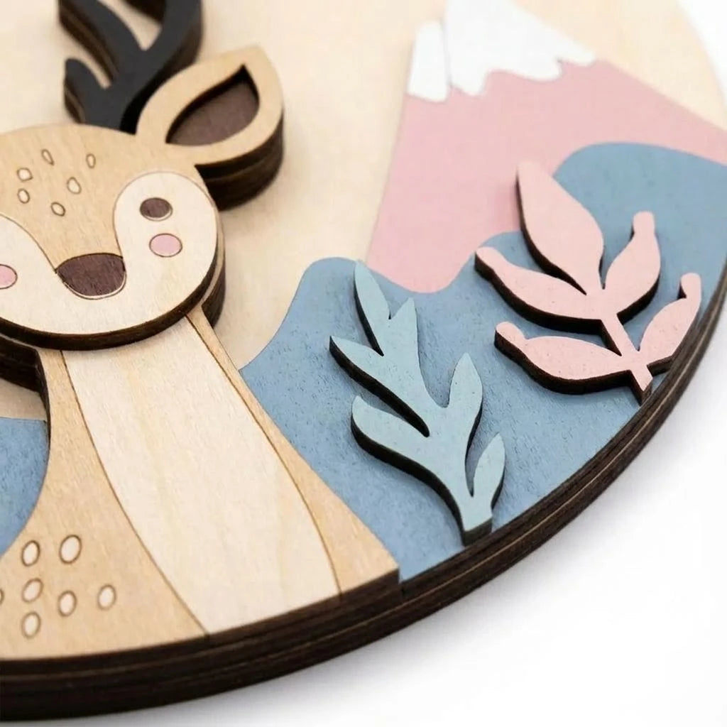 Woodland Animal Name Sign | Deer