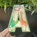 Safari Wooden Name Letters | Nursery Wall Decor
