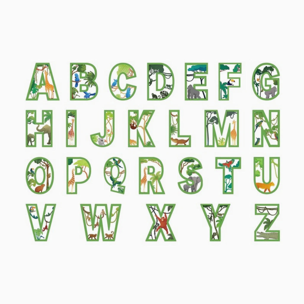 Safari Wooden Name Letters | Nursery Wall Decor
