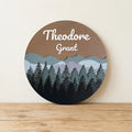 Woodland Nursery Name Sign | Pinewood Tree