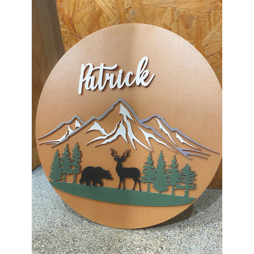 Woodland Forest Name Sign