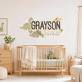 Personalized Dinosaur 3D Name Sign