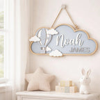 Hot Air Balloon & Cloud Nursery Sign