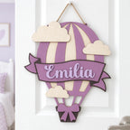 Personalized 3D Wooden Hot Air Balloon Decor