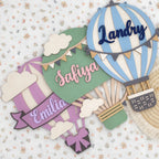 Personalized 3D Wooden Hot Air Balloon Decor