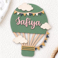 Personalized 3D Wooden Hot Air Balloon Decor