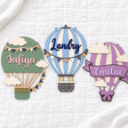 Personalized 3D Wooden Hot Air Balloon Decor