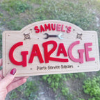 Garage Playroom Name Sign | Custom Boys Sign