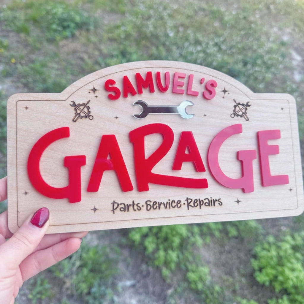 Garage Playroom Name Sign | Custom Boys Sign