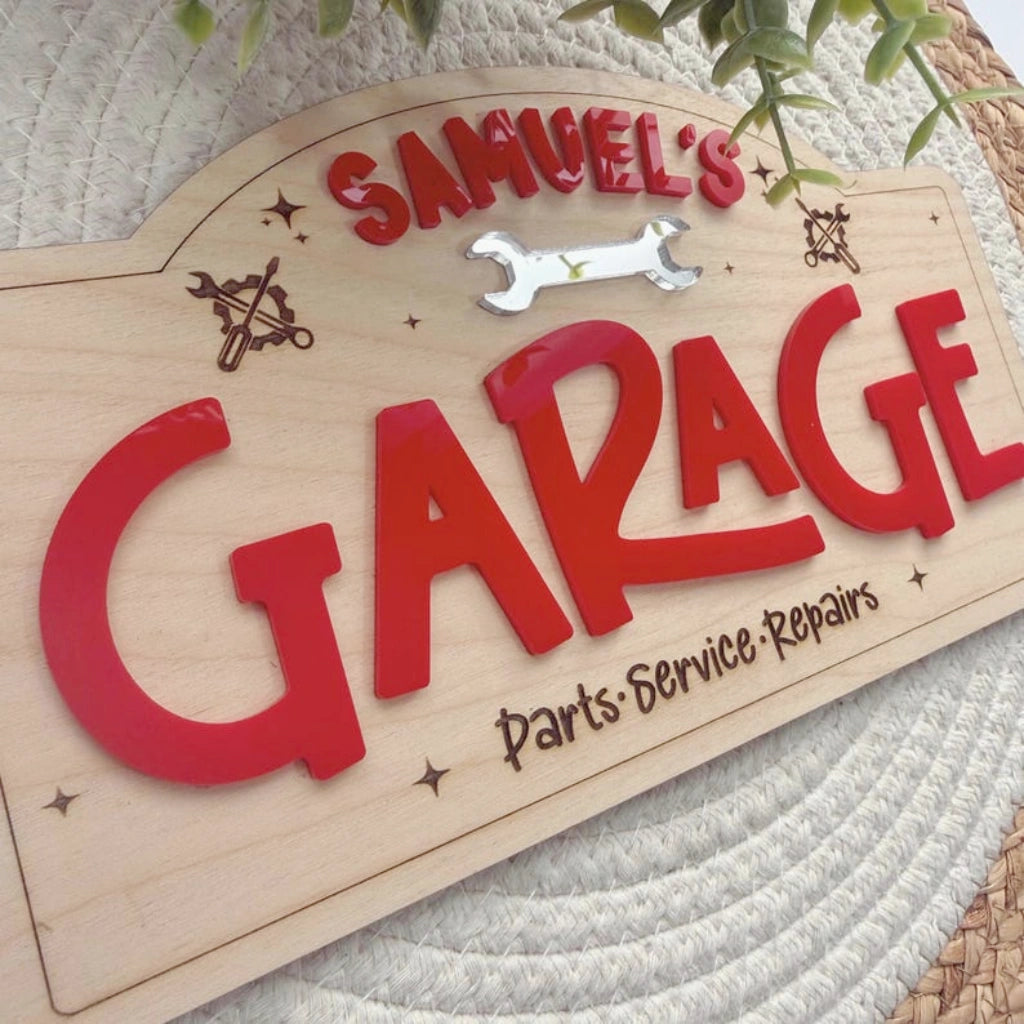 Garage Playroom Name Sign | Custom Boys Sign