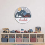 Adventure & Car Theme Baby Name Sign