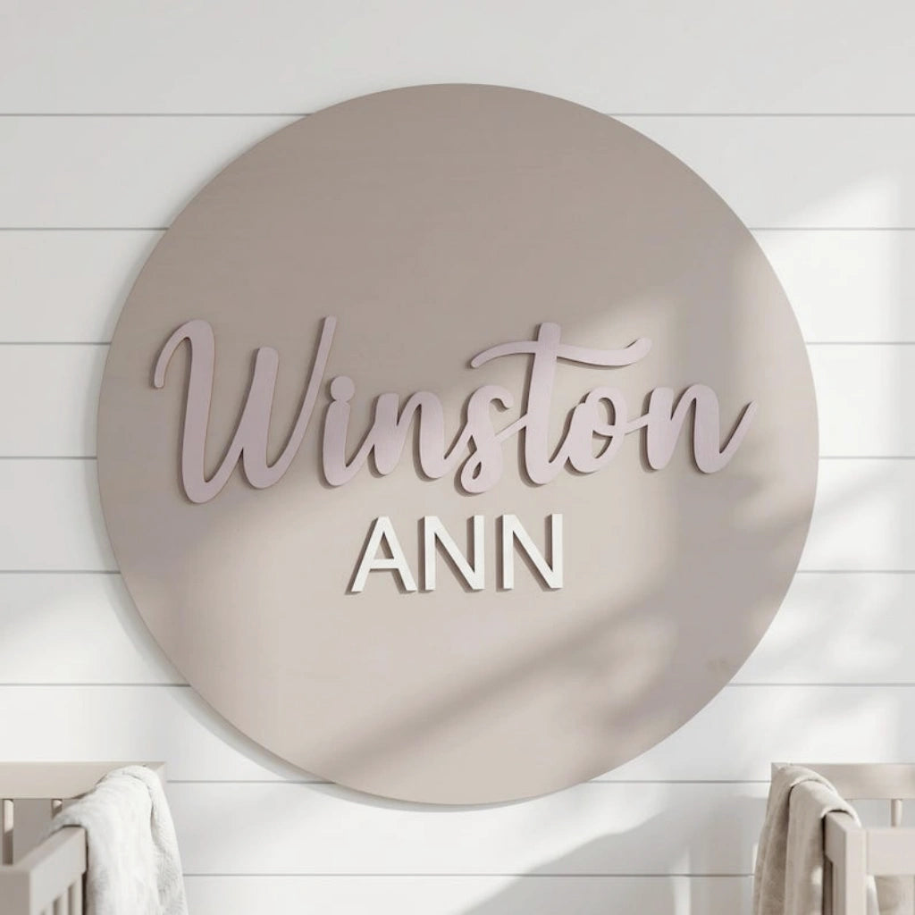 Custom Boho Wooden Name Sign