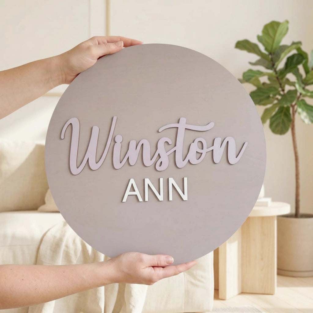 Custom Boho Wooden Name Sign