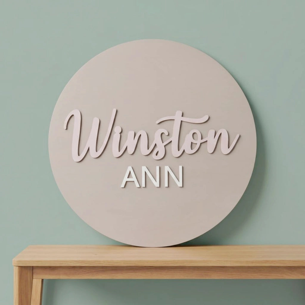 Custom Boho Wooden Name Sign