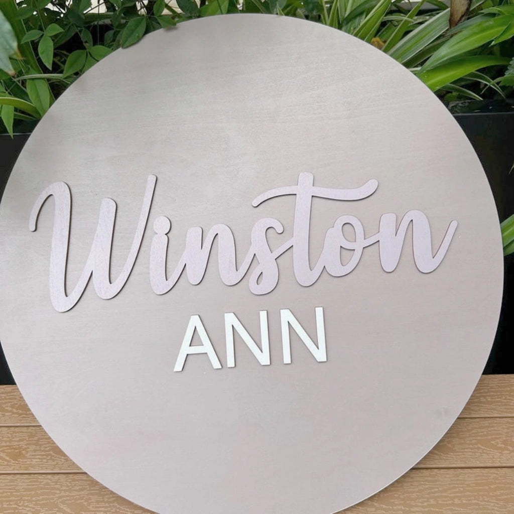 Custom Boho Wooden Name Sign
